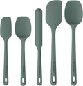 ChefAide Silicone Spatula Set - 5 Pieces, Ergonomic Grip, Heat Resistant Up to 600°F for Nonstick Cookware