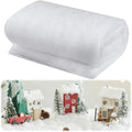 Fake Snow Blanket - Thickened 3 x 8 Ft Artificial Snow for Christmas & Winter Holiday Decor