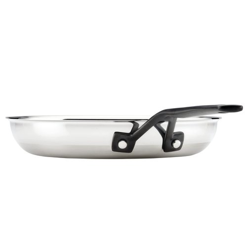 KitchenAid 30051 5-Ply Clad Polished Stainless Steel Frying Pan Set/Skillets, 8.25 Inch and 10 Inch - Polished Stainless Steel