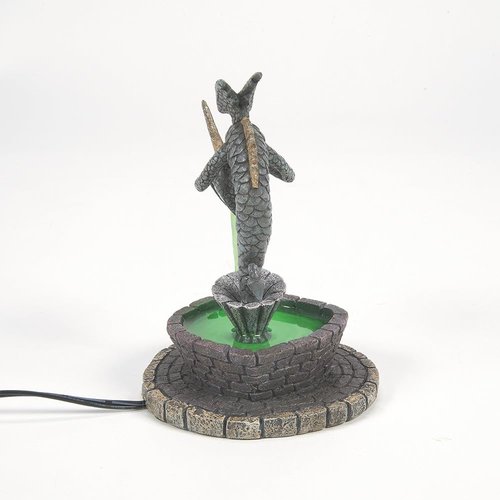 Department 56 | The Nightmare Before Christmas Village Fountain Figurine - Lit, 5 Inch, Multicolor