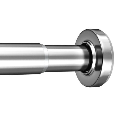 AmazerBath Spring Tension Shower Curtain Rod, 31-75 Inches Heavy Duty Tension Rod Rust Proof Bathroom Curtain Rod, Adjustable No Drill Easy Segmented Installation, Chrome