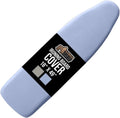 GORILLA GRIP The Original Ironing Board Cover and Pad, Silicone Coating, 400°F Scorch Resistant Thick Padding, Heavy Duty Iron Covers Standard Boards, Hook and Loop Fastener Strap, Blue 18x49