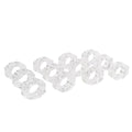 Marvala Crystal Napkin Rings, Elegant Table Decor Holders for Wedding, Christmas, Thanksgiving, Holiday Dining, 12 Pack