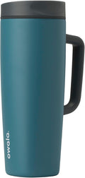 Owala SmoothSip Slider Travel Mug - 24 oz Stainless Steel Insulated Design | 100% Leak Proof & BPA Free