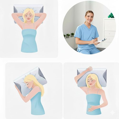 MOYEE Cervical Pillow Sleep Apnea for Side Sleepers, Side Sleep Pillow with Arm Groove, Ergonomic Memory Foam Pillow for Neck Shoulder Comfort, Reduces Arm Pressure, for Side, Back Stomach Sleepers