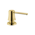 hansgrohe Transitional Transitional Bath and Kitchen Sink Soap Dispenser in Brushed Gold Optic, 04796250