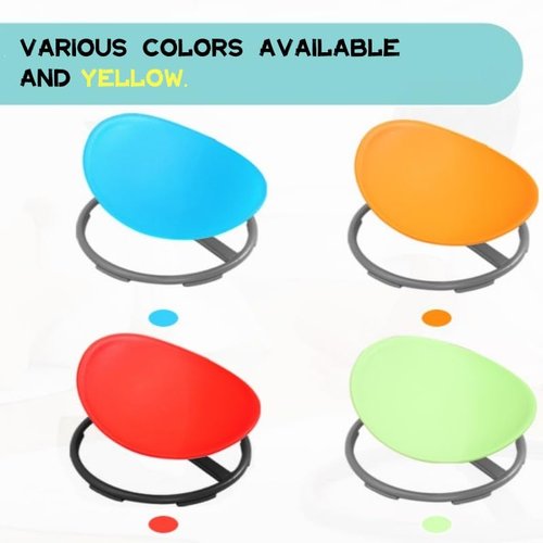 BABAMU Spinning Chair for Autistic Kids, Sensory Swivel Chair, Autism Sensory Products, Autism Toys, Sensory Toy for ADHD Children, Training Body Coordination (Blue)