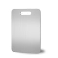 Titanium Cutting Board – 100% Titanium & 304 Stainless Steel, Food-Grade, Scratch-Resistant, Rustproof, Easy to Clean, Lightweight & Durable for Kitchen | Vegetables (Silver | 15.4 * 11 Inch)