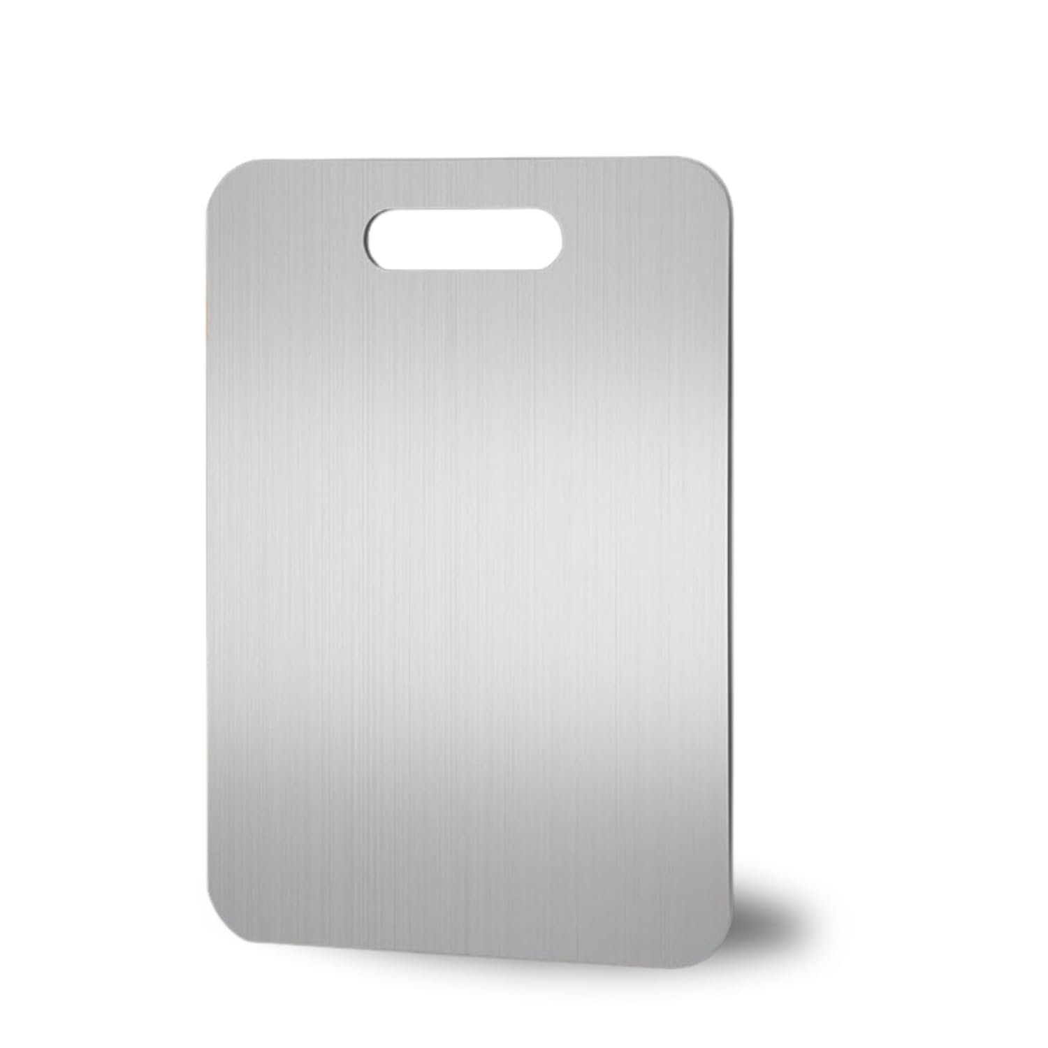 Titanium Cutting Board – 100% Titanium & 304 Stainless Steel, Food-Grade, Scratch-Resistant, Rustproof, Easy to Clean, Lightweight & Durable for Kitchen | Vegetables (Silver | 15.4 * 11 Inch)