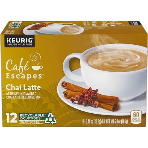 Cafe Escapes Chai Latte Keurig Single-Serve K-Cup Pods, 72 Count
