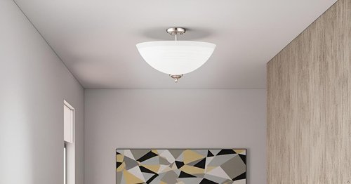 Aspen Creative 25015-76-1 Replacement Frosted with Diamond Pattern Glass shade for Flush Mount or Semi-Flush Mount, 1/2" Center Hole, 11-7/8" Diameter x 3-5/8" Height