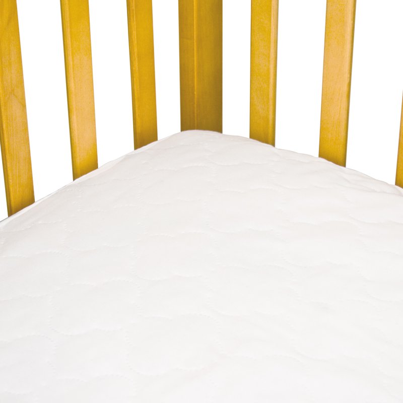 (2 Pack) Waterproof Crib Mattress Pad - Quilted Baby/Toddler Bed Protector 52x28 - Hypoallergenic & Fitted