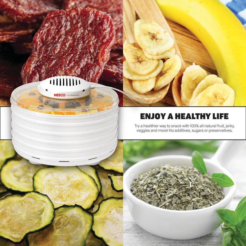 Food & Jerky Dehydrator - 400 Watt Electric Food Dryer with 5 BPA-Free Trays