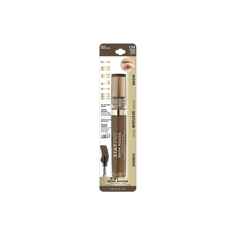 Tinted Brow Mousse, Buildable Thickening Eyebrow Color, Long-Wear