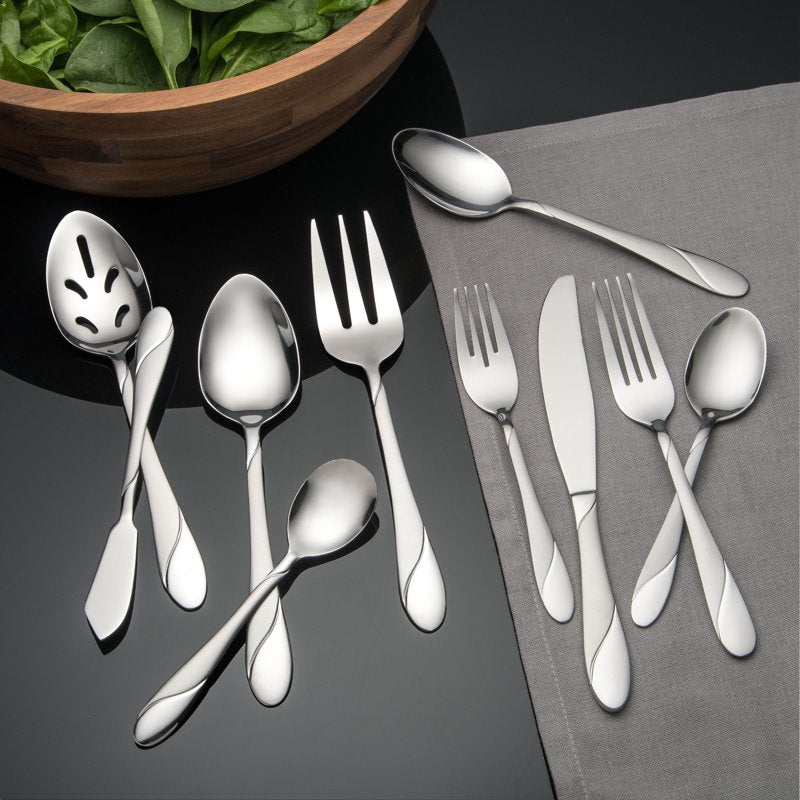 89-Piece Stainless Steel Flatware Set - Service for 12