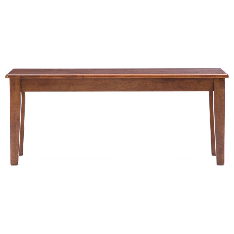 Shaker Backless Dining Bench - Walnut Finish, 44" Wide