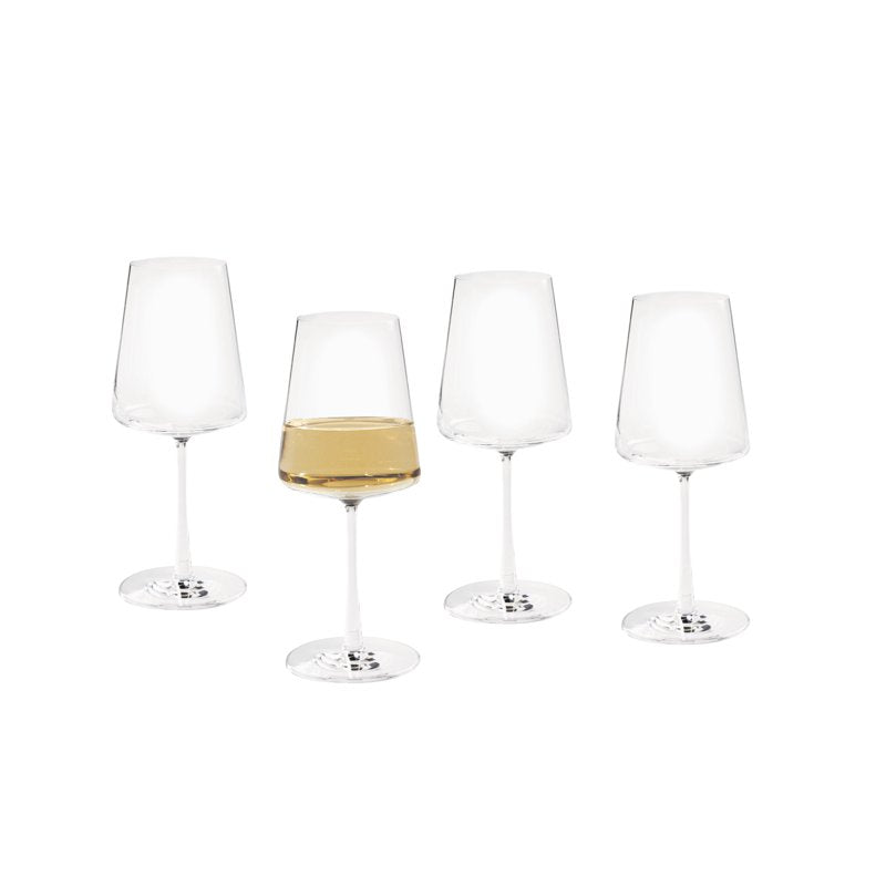 Clear Flared White Wine Glass Set - 13 oz, 2 Pack