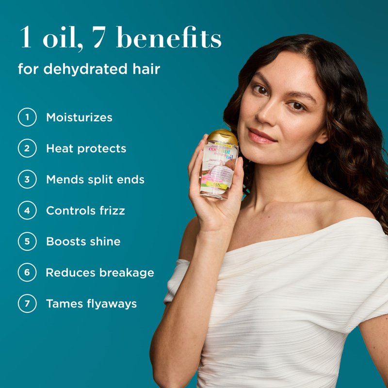 Coconut Miracle Oil Hair Treatment for Thick, Frizzy Hair - 3.3 fl oz