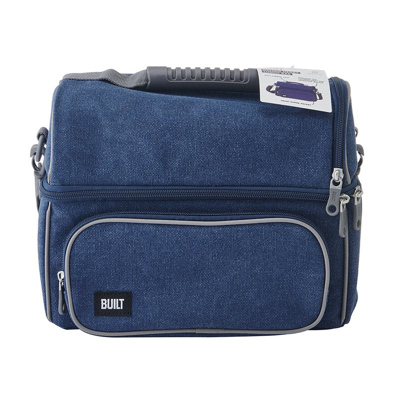 Henry Adult Lunch Bag - Navy with Water Bottle Compartment