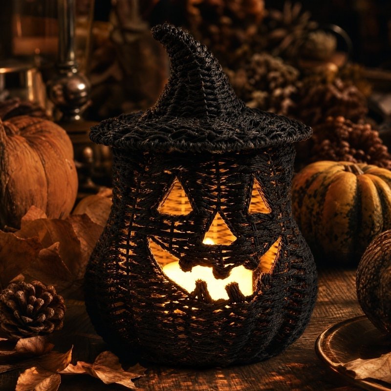 Halloween Seaweed and Pumpkin Tabletop Decorations - Saffron