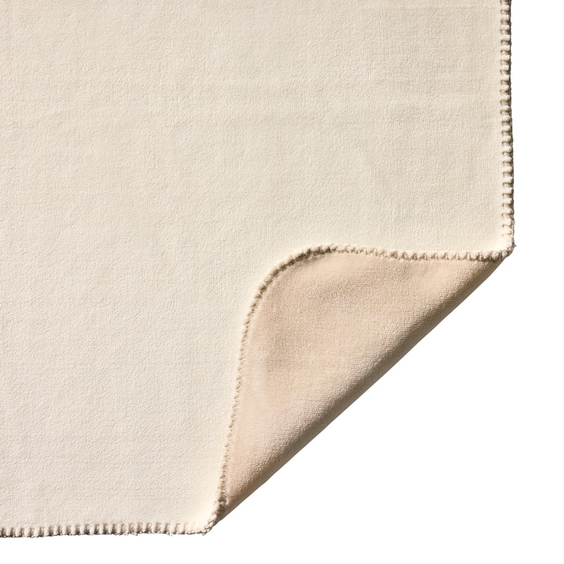 King Size Bonded Plush Bed Blanket - Ultra Soft Reversible Bedding, Vanilla