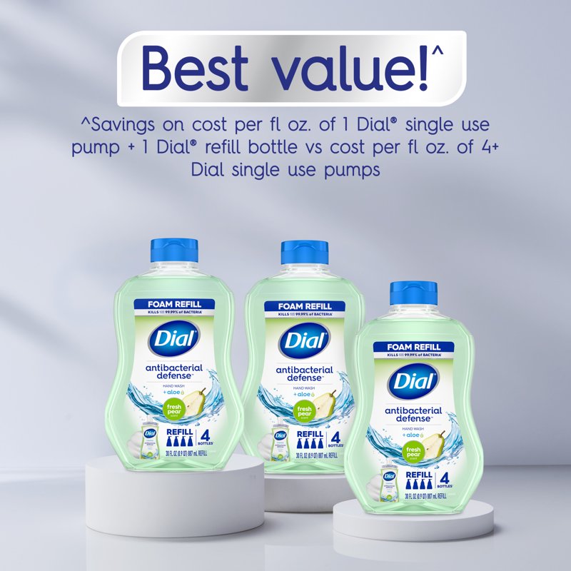 Antibacterial Foaming Hand Soap Refill, Fresh Pear, 30 fl oz