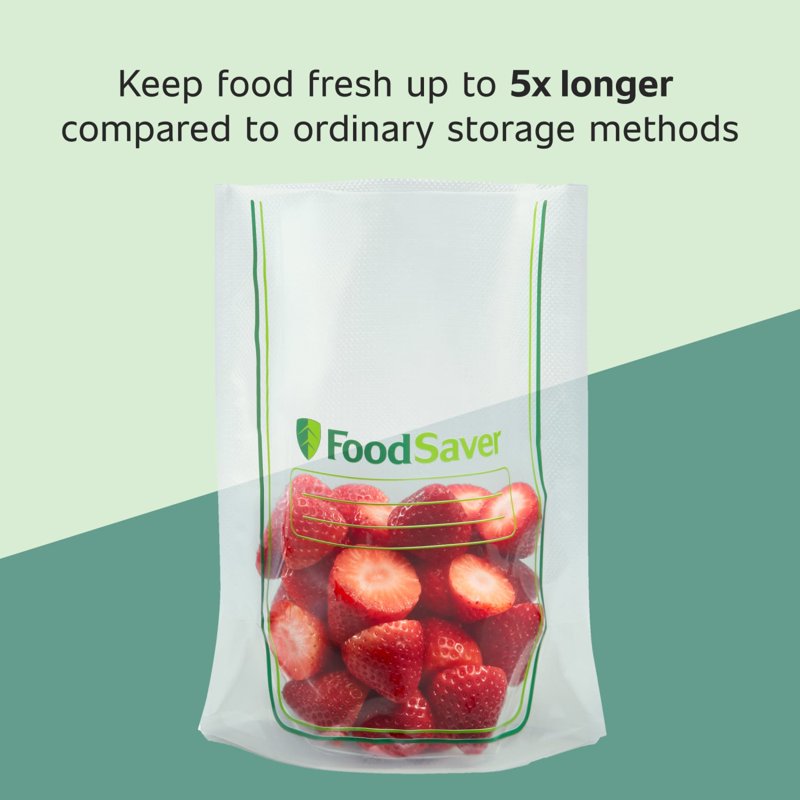 Vacuum Seal Bags - FoodSaver Easy Fill, 1 Quart, 16 Count - 2 Pack