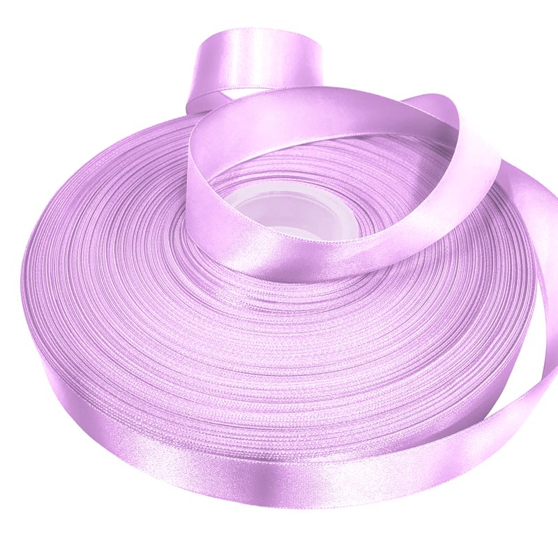 Lavender Satin Ribbon 7/8" x 100 Yards - Single Faced Craft Trim - Purple