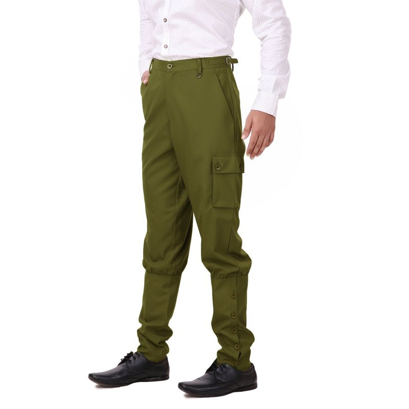Men's Victorian Steampunk Airship Pants Pesto 2XL - Costume Trousers