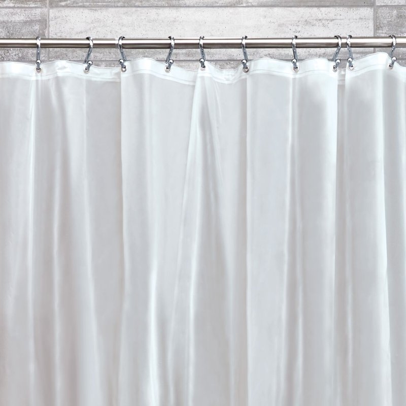 Frost Clear Shower Curtain Liner - 54 x 78 Inches, 5.5 Gauge, Mold Resistant