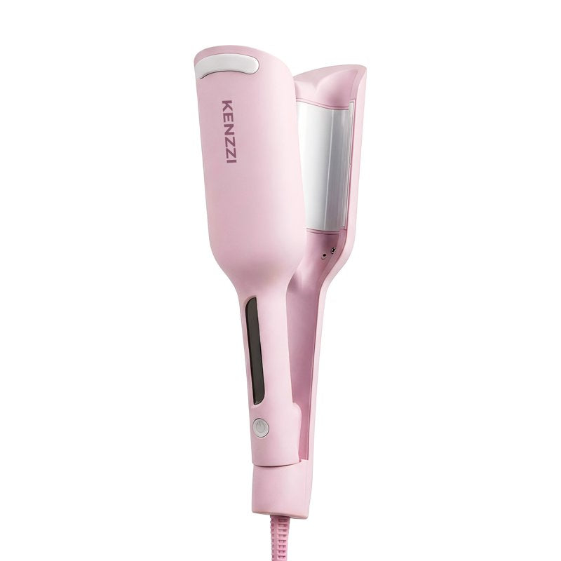 2-Barrel Hair Waver with 6 Heat Settings - Pink