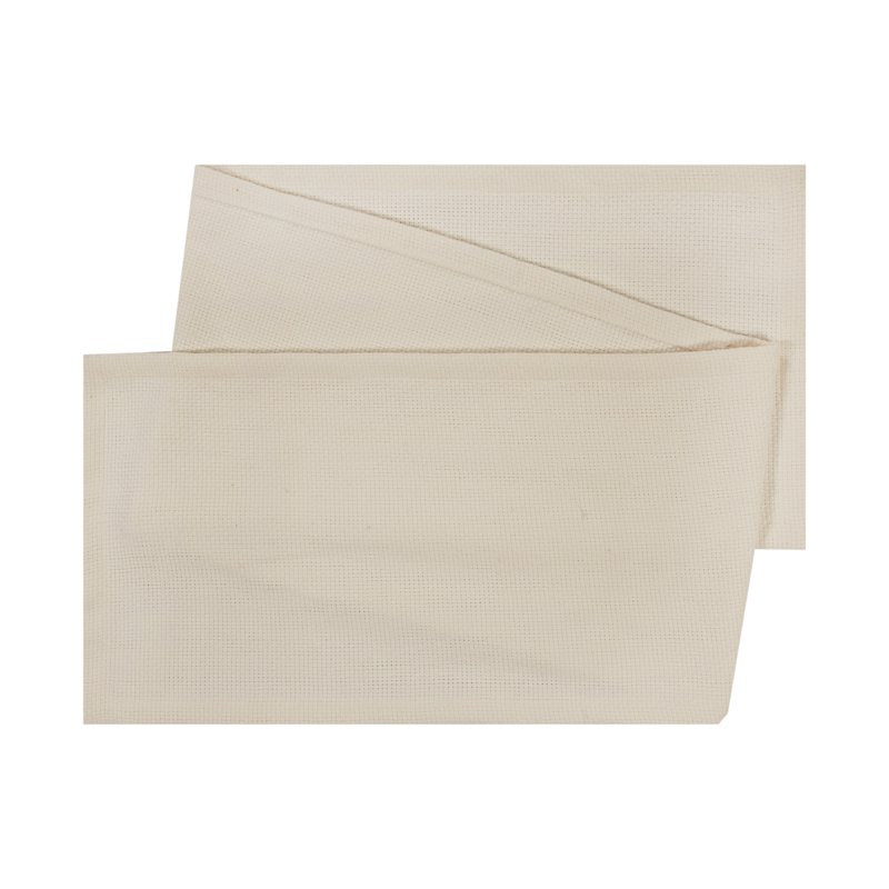 Woven Cotton & Polyester Table Runner - Beige, 14" x 72"
