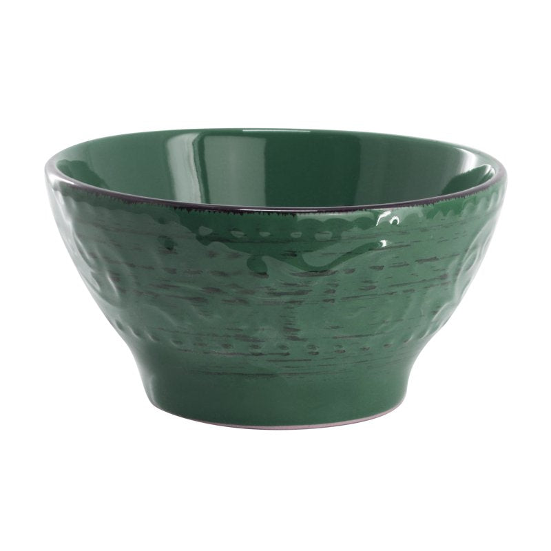 Malibu Sea Glass 16-Piece Dinnerware Set - Dark Green
