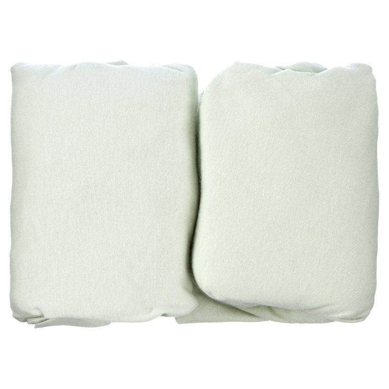 Fitted Cotton Pack and Play Sheets 39x27 Inches - Soft Breathable Baby Bedding - Celery