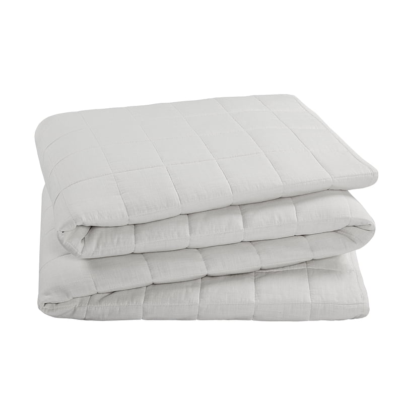 Allswell Cotton Linen Blend Quilt Set - Full/Queen Bleached Linen