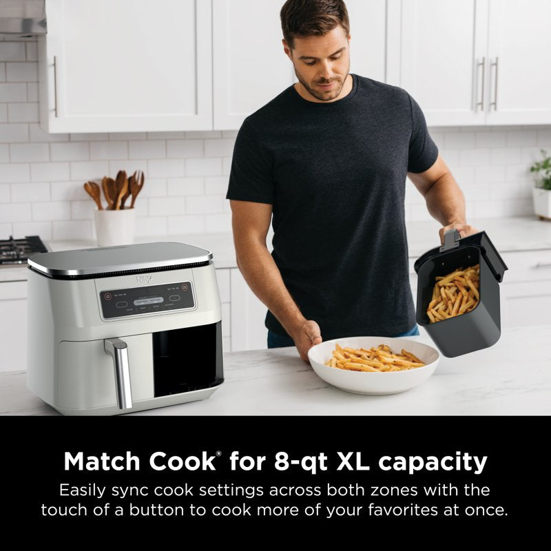 Ninja Foodi 8-Qt DualZone Air Fryer - 4-in-1, Dove