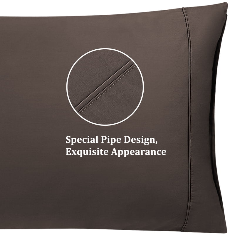 Cotton Body Pillow Cover with Zipper Closure - Beaver