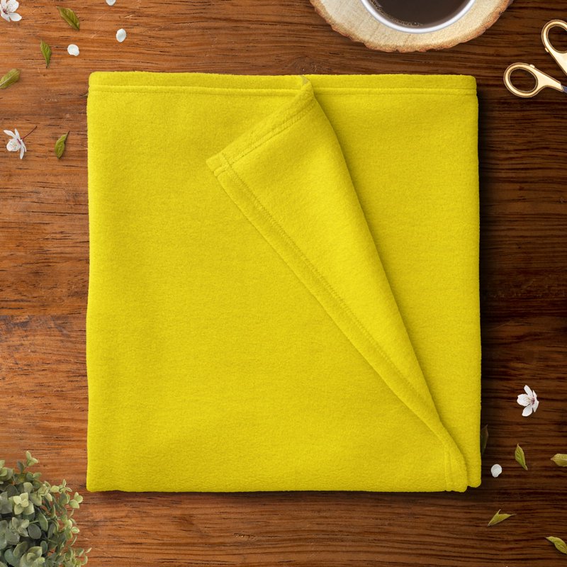 (2 Pack) Mainstays 58" x 1.5 Yards Yellow Anti-Pill Fleece Fabric for Crafts