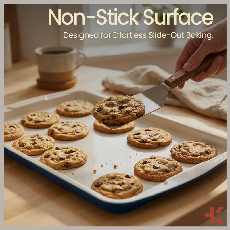 Nonstick Carbon Steel Bakeware Set - 10-Piece, Sky Blue
