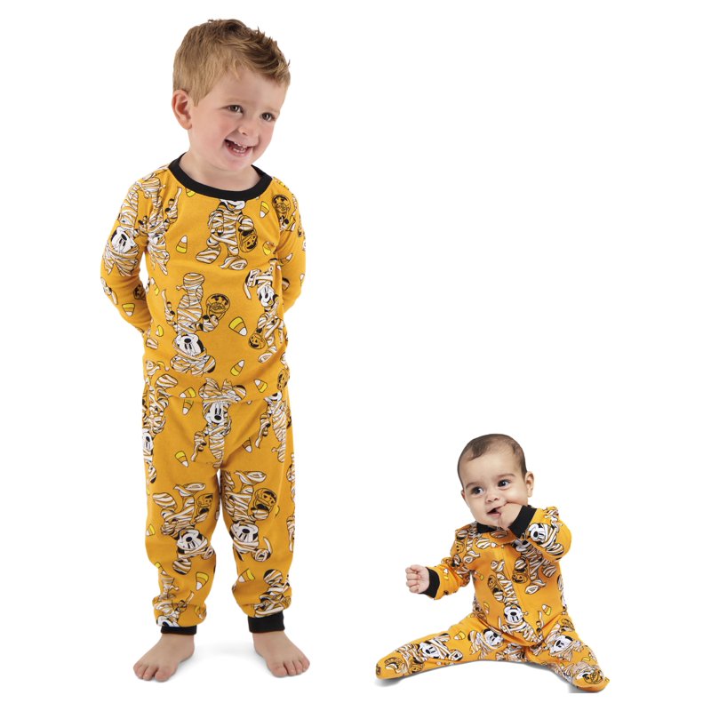 Mickey Mouse Baby Sleep 'n Play Halloween Outfit - Orange, 0/3M