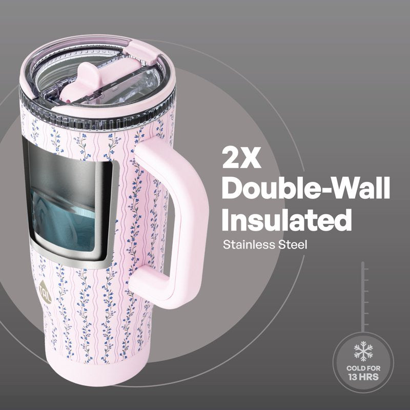 32oz Stainless Steel Skye Tumbler with Flip-Up Straw - Vine