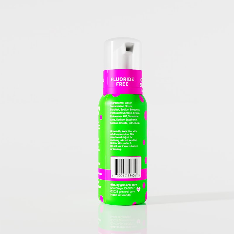 Kids Foaming Mouthwash - Fluoride-Free & Alcohol-Free Oral Care for Children