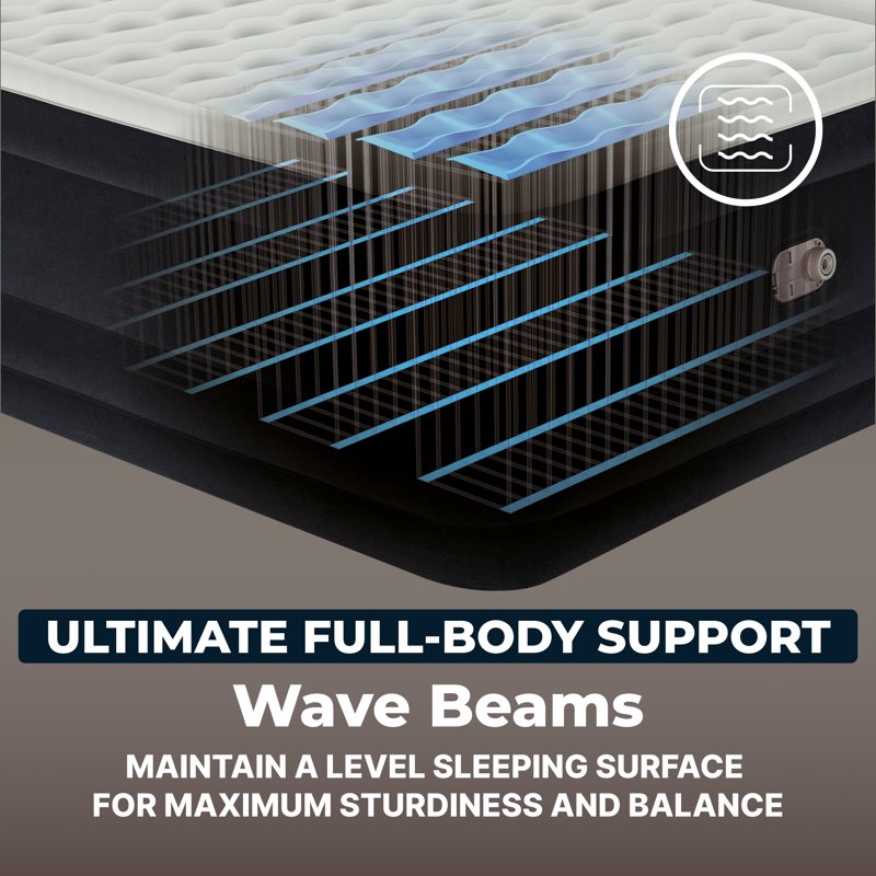 Queen Air Mattress with Built-In AC Pump - SleepSupport by Bestway