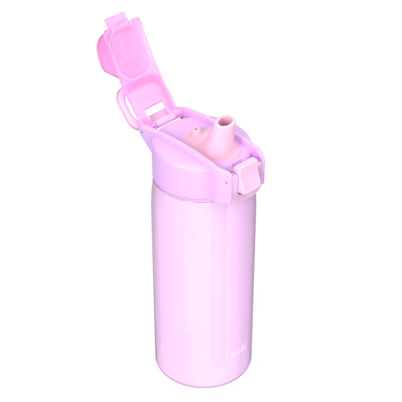 Durable Plastic 25oz Water Bottle with Locking Lid & Carry Handle - Purple