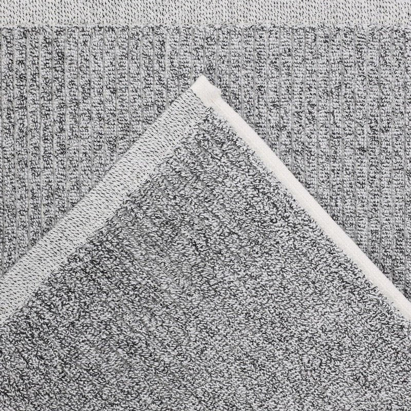 Charcoal Cotton Blend Bath Towel Set - 8 Piece Medium Weight Soft Towels with Variations