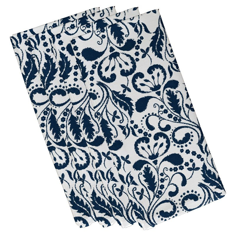 Aurora Floral Print Napkin Set - Gold - 19" x 19" (Set of 4)
