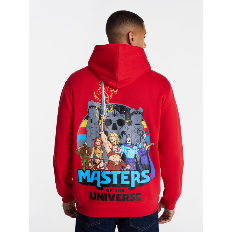 Men's Castle Grayskull Graphic Hoodie - Red, M - Masters of the Universe