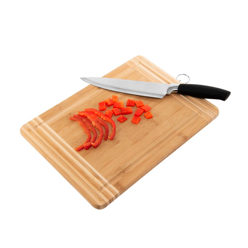 Medium Bamboo Cutting Board with Drip Edge - Rectangular