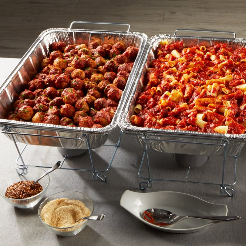 EZ Foil Extra Large Disposable Pasta Pan - 2 Pack, 19.5 x 11.5 x 3.5 in.