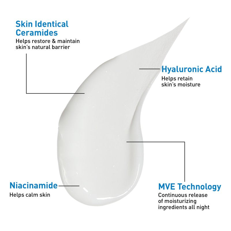 Ultra-Lightweight Night Cream with Ceramides & Niacinamide - 2 fl oz